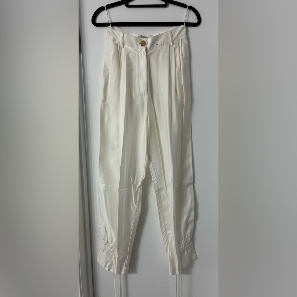 Forte forte Cream Satin Pants